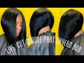 Middle Part Layered bob cut | Zury Hair