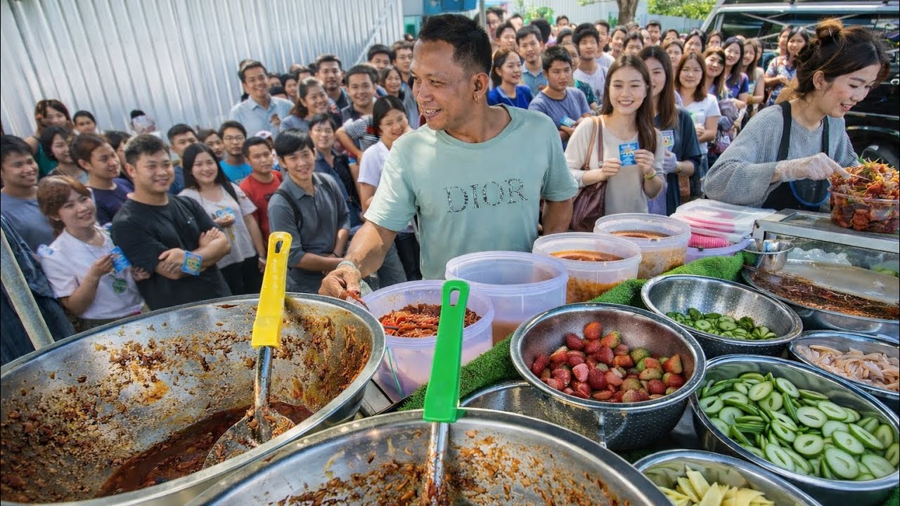 สุดยอดยำผลไม้รวมเครื่องแน่น เจ้แดงมะม่วงเบาอ่างศิลา