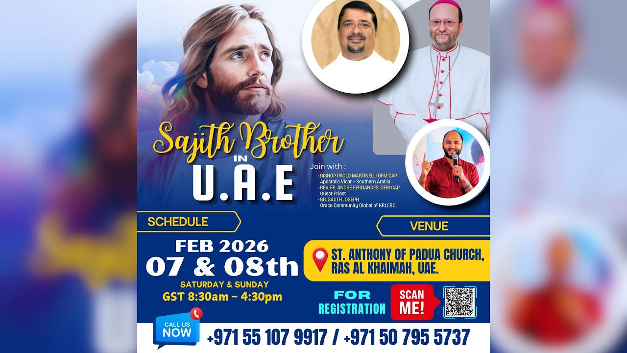 ♦️LIVE♦️ST. ANTHONY OF PADUA CHURCH | RAS AL KHAIMAH | UAE | DAY 1 | BR. SAJITH  JOSEPH | 07-02-2026