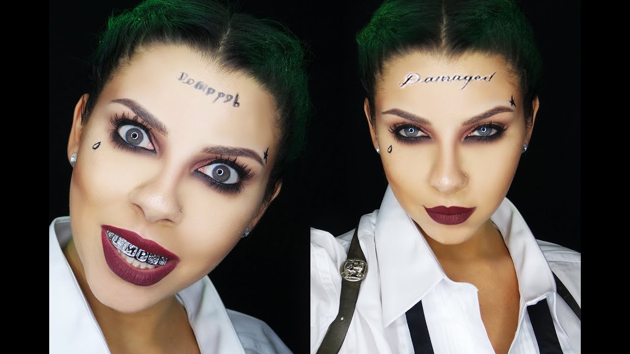 Suicide Squad Joker Halloween Makeup Tutorial Tinakpromua YouTube
