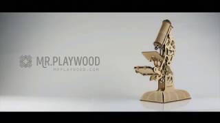 Механический 3D пазл Микроскоп Mr.Playwood(, 2018-07-18T17:48:12.000Z)