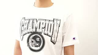 Champion チャンピオン Tシャツ 半袖 メンズ アメリカン フットボール ティーシャツ ブランド カレッジ ロゴ プリント キャンプ スポーツ 大きい サイズ XL C3-X325