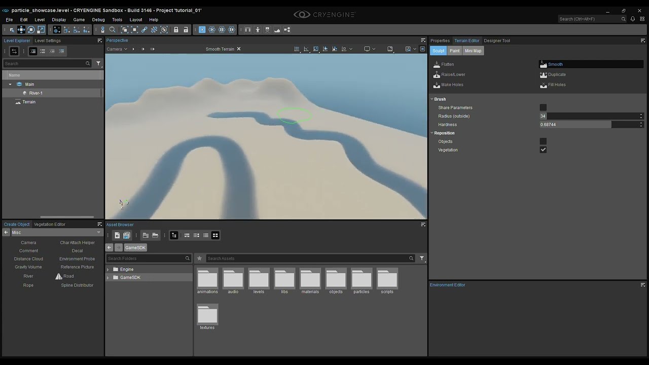 CRYENGINE Sandbox – tutorial 01