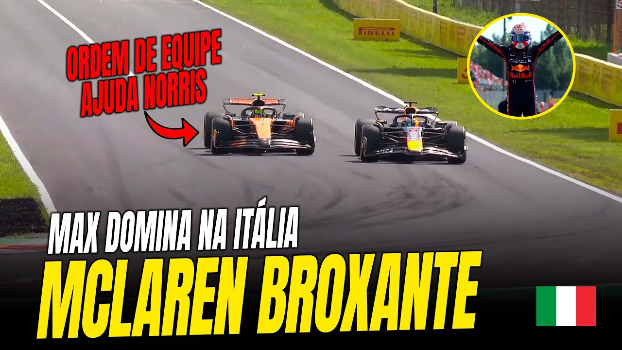 🚨Gp Itália: Max Vence Mclaren Broxante Em Monza!