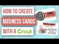 💼 How to Create Business Cards with Cricut