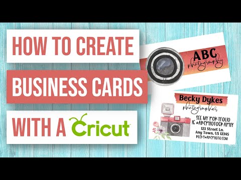 How to Make your Own Business Cards with Cricut Design Space