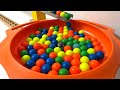 Marble Run Race♡ A simple long course with a winding slope and orange crescent