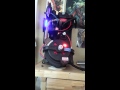 Ghostbusters proton pack bench test of gb fans lights sound  fincher ecig venting