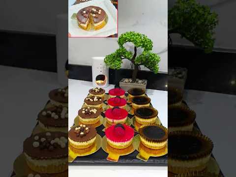 ميني تشيز كيك ساهل ماهل بمذاقات مميزة بدون بيض ولا كريمة ولا ماسكاربون لذيذ وكريمي