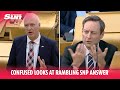 Tory MSP&#39;s confused looks at rambling SNP answer to question