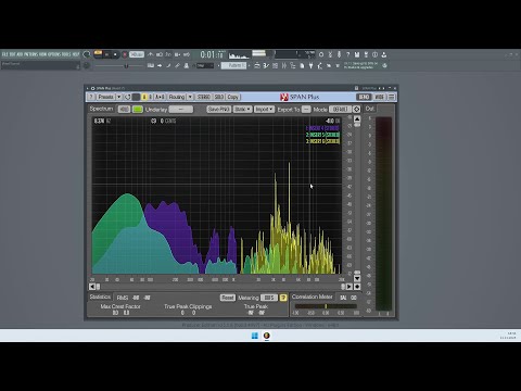 Multitrack analyzer with Voxengo SPAN Plus
