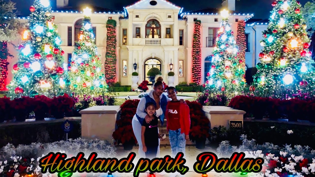Best Christmas Lights Neighborhoods In Highland Park Dallas VLOGMAS DAY 5 THE QUEEN FAMILY