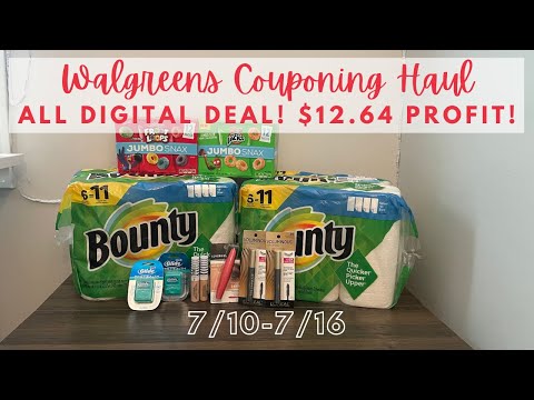 ?ALL DIGITAL WALGREENS DEAL 7/10-7/16 {12 items for $12+ PROFIT} BOUNTY, ORAL B +AMAZING  REBATES!