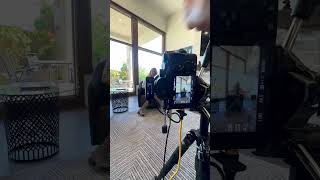 When shooting an interview BTS view #airbnbhost #airbnb #shorttermrentals