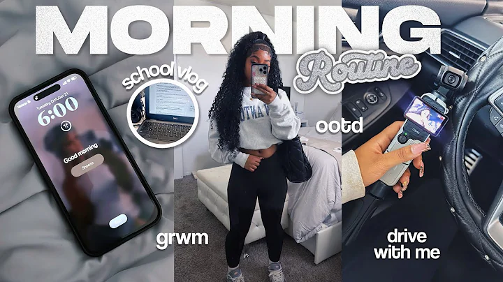 MY *realistic* 6AM MORNING ROUTINE ♡ ootd, hygiene, school, chit chat, drive with me