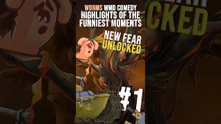 Funny Moments #1: NEW FEAR UNLOCKED 🔓🤯| Highlights💥| Worms W.M.D Comedy🎪 #gaming #wormsgaming