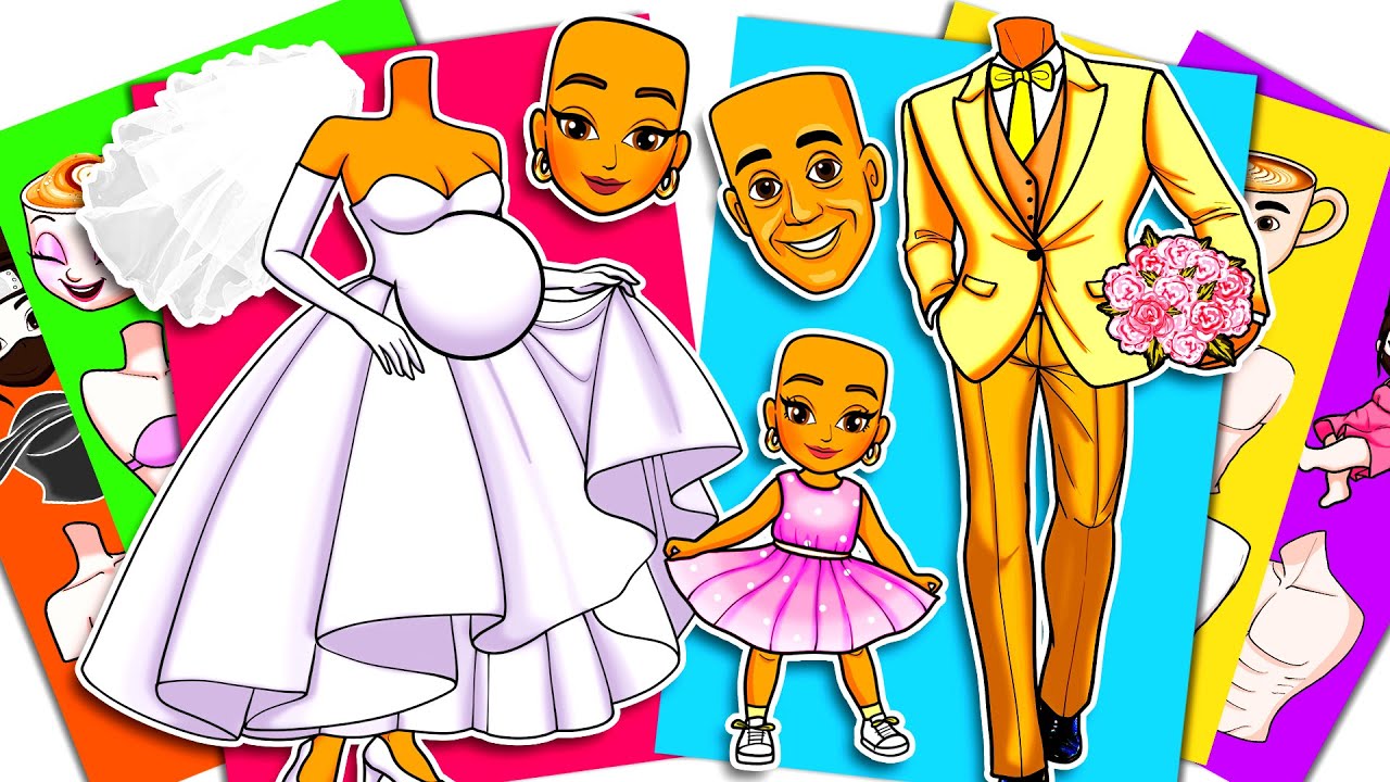 💖Сделай сам из бумаги💖 СВАДЬБА БЕРЕМЕННЫХ МОЗГОВ: Балерина Капучино и Тунг Тунг Тунг Сахур - Книг...