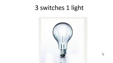 24 Standard Interview Puzzles - 3 SWITCHES 1 LIGHT