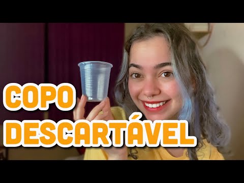 ✨ASMR | Sons de copo descartável no microfone✨