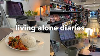 daily vlog 🫐 living alone diaries, cooking, grocery shopping, studying & more