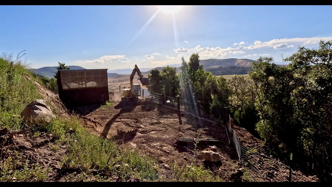 CREATING MORE FLAT SPACE BEHIND THE ANIMAL SHELTER \\ MOUNTAIN MAPLE ...