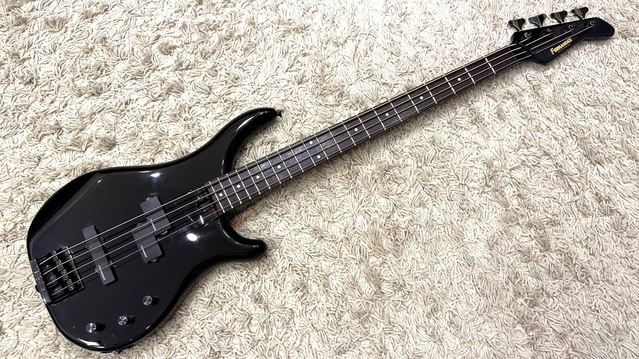 Fernandes FRB 55 Revolver Black, Japan, 1980's - YouTube