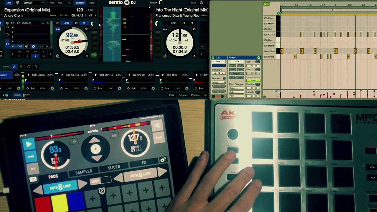 Ableton Live Sequencing Serato's Sampler - YouTube