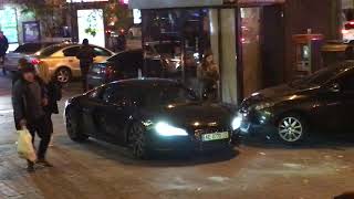 Serious men on the serious supercars in Kiev