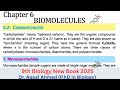 9th Class Biology Chapter 6 | Carbohydrates | Class 9th Biology New Book 2025 | Topic 6.2