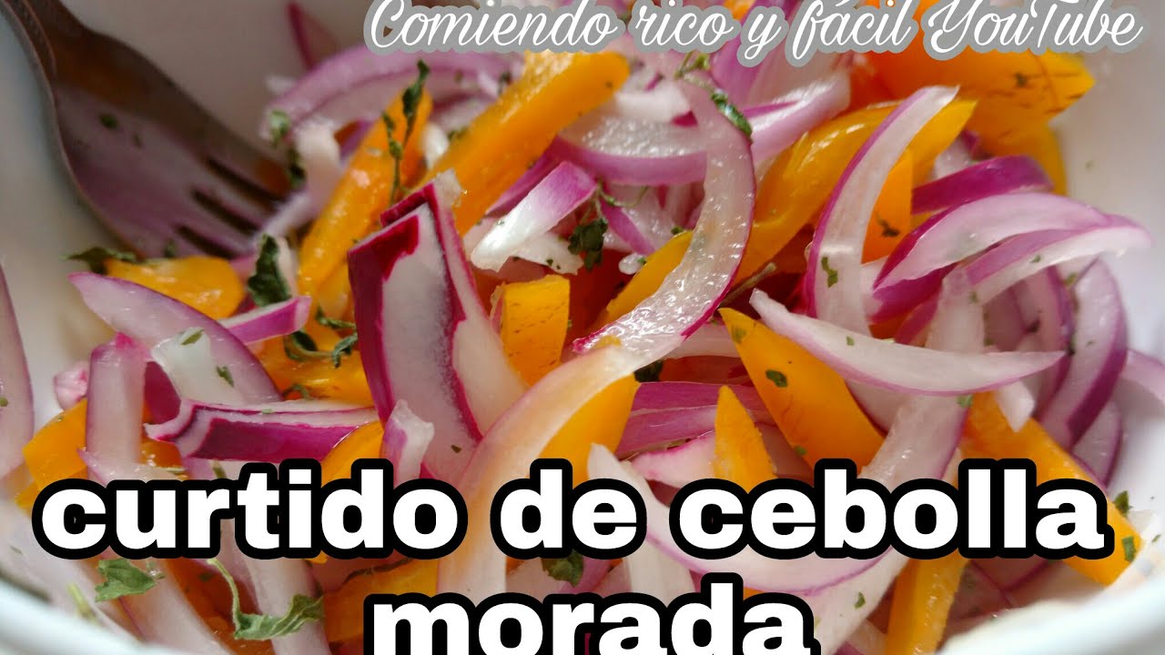 CEBOLLA MORADA CURTIDA CEBOLLA PARA COCHINITA PIBIL COMIENDO RICO Y