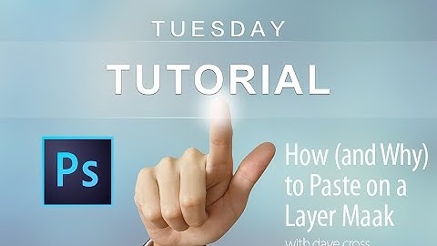 How (and why) to paste on a Layer Mask in Photoshop