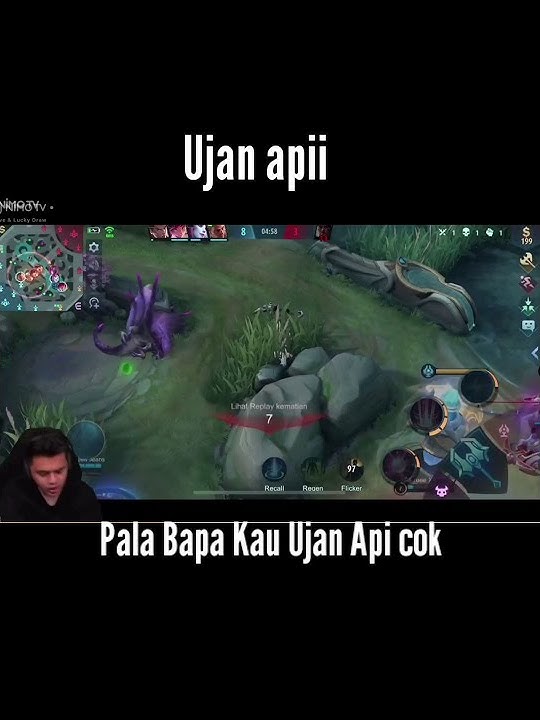oura kena ujan api 😄 #mlbb #shorts #ouragaming