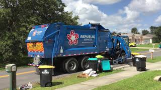 Mack MRU Heil Python recycling Route