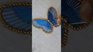 aari Work tutorial ideas butterfly 🦋 thread work #latestaariworkblousedesigns #aaribusiness