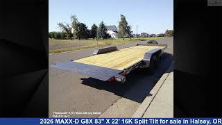 Unbelievable 2026 MAXX-D G8X Tilt Deck Trailer For Sale in Halsey, OR