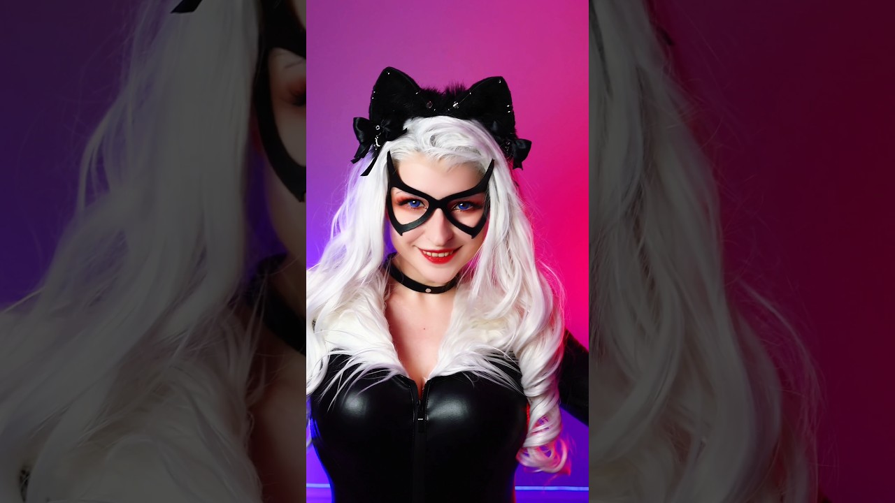 She's still a cat😼 #cosplay #gamecosplay #marvel #cosplaygirl #blackcat #marvelrivals