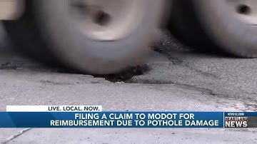 Filing a claim to MoDOT for reimbursement due to pothole damage | KFVS