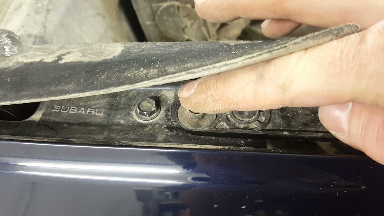 Как снять передние фары Субару Аутбэк 2015 - YouTube