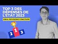 Top 3 des dpenses de ltat en 2023