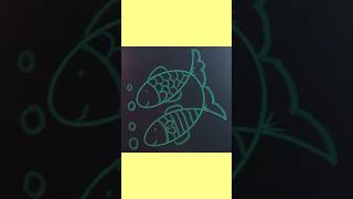 Fish Drawing Hack #shorts #art #shortvideo #youtubeshorts #creativeartflick
