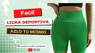 Shorts O Licra Deportiva , Muy Facil De Hacer ,