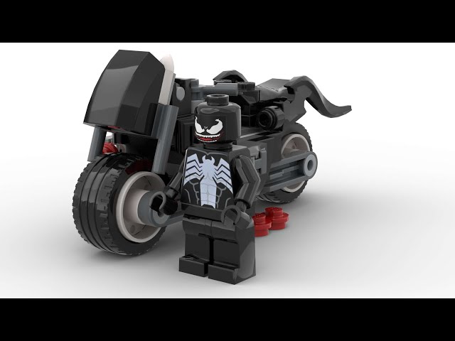 Lego 30679 Venom Street Bike Speed Build Studio Bricklink LDD by