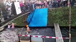Water slide in Sprang Capelle, cold and wet FUN