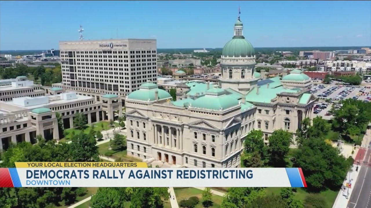 Indiana Democrats rally against redistricting with Pete Buttigieg
