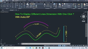How to Display different lines dimensions in autocad | Autocad lisp |