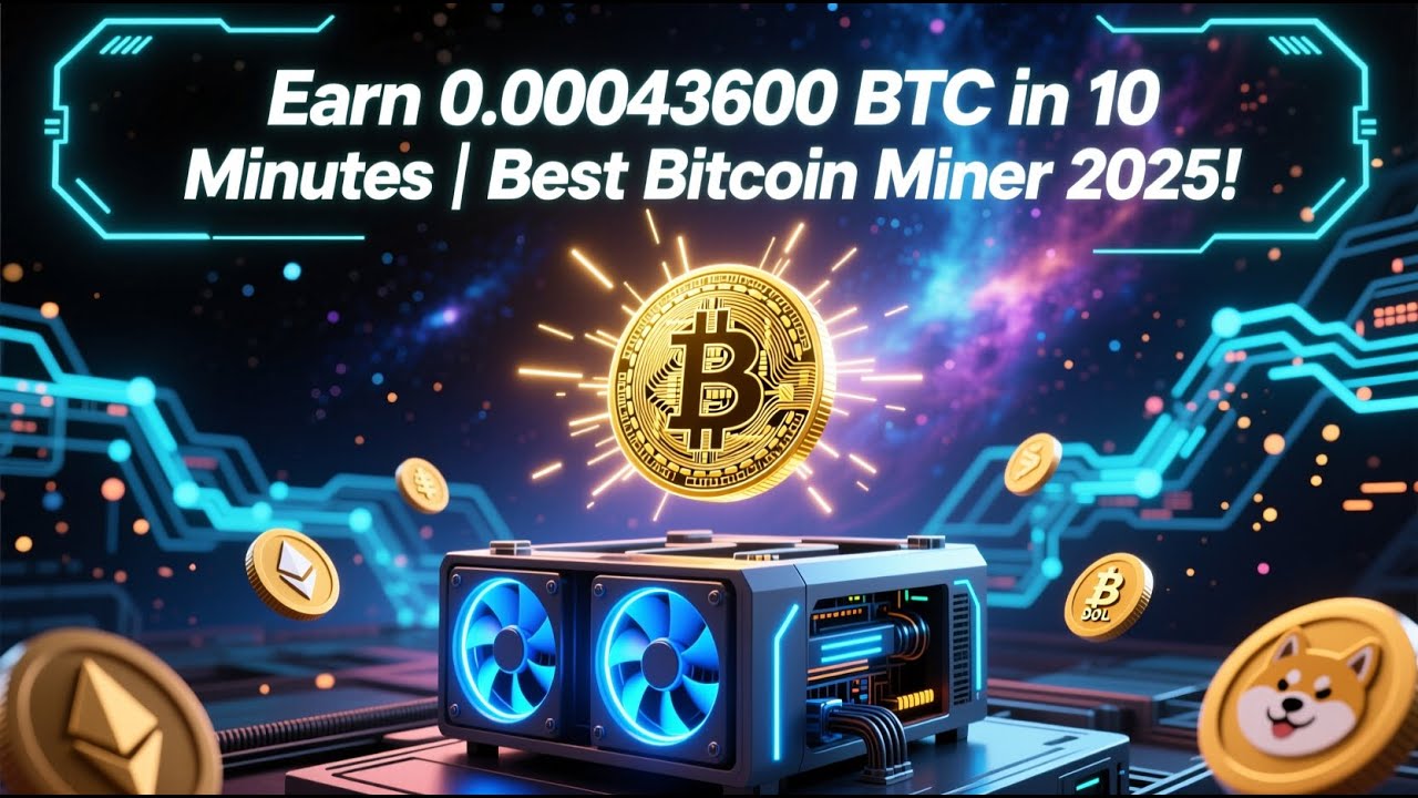 Earn 0.00043600 BTC in 10 Minute | Best Bitcoin Miner 2025!