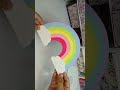DIY aesthetic rainbow pen holder 🌈💗🌼 | Waste cardboard craft idea | #shorts #diy #viral #craft
