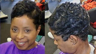 How to curl a Short Pixie with Fingerwaves using Micro Flat irons