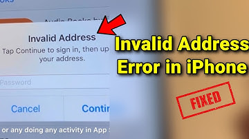 Foutmelding over ongeldig adres op de iPhone: oplossen