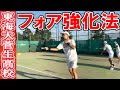 [前編] 東海大菅生高校テニス部 フォアハンド強化の秘密を公開！練習法part1【テニス】